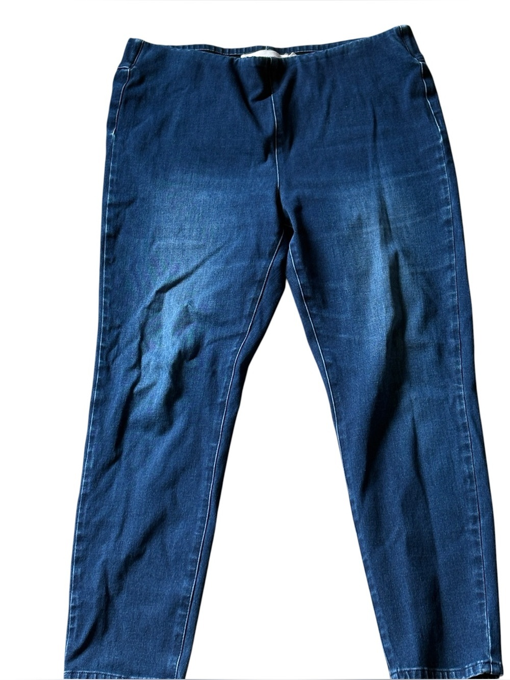 Soft Surroundings Pull On Jeans Skinny Jeans Size Large Dark Wash